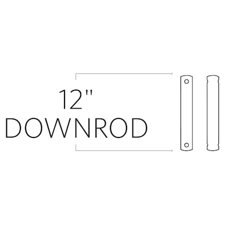 Monte Carlo 12In. Downrod - Aged Pewter DR12AGP